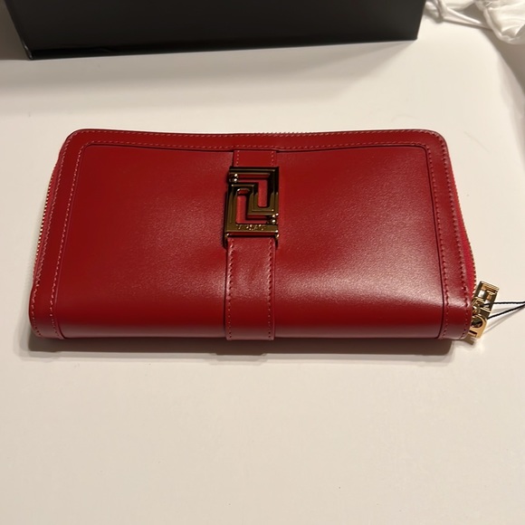 Versace Leather Zip Around Wallet - Picture 4 of 10